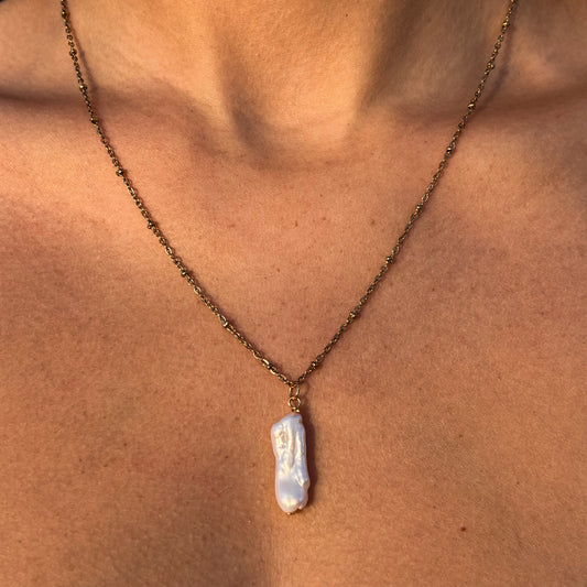 Nugget Pearl Satellite Necklace