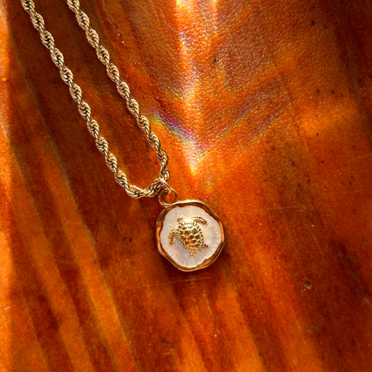 Sea Turtle Charm Necklace