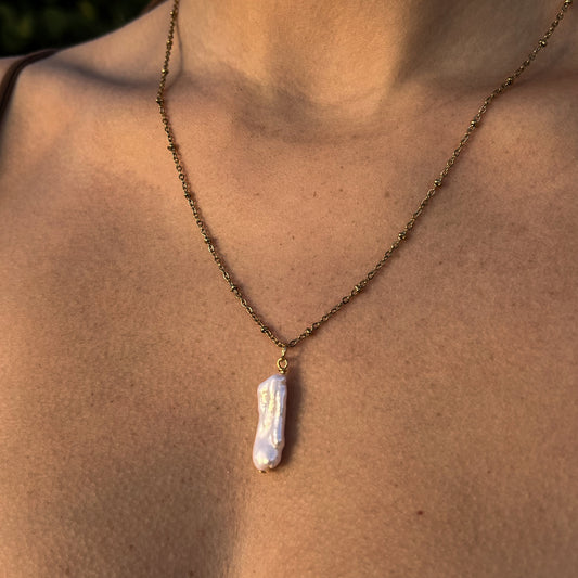 Nugget Pearl Satellite Necklace