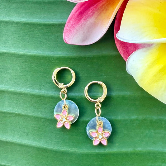 Blue Breeze Hoop Earrings