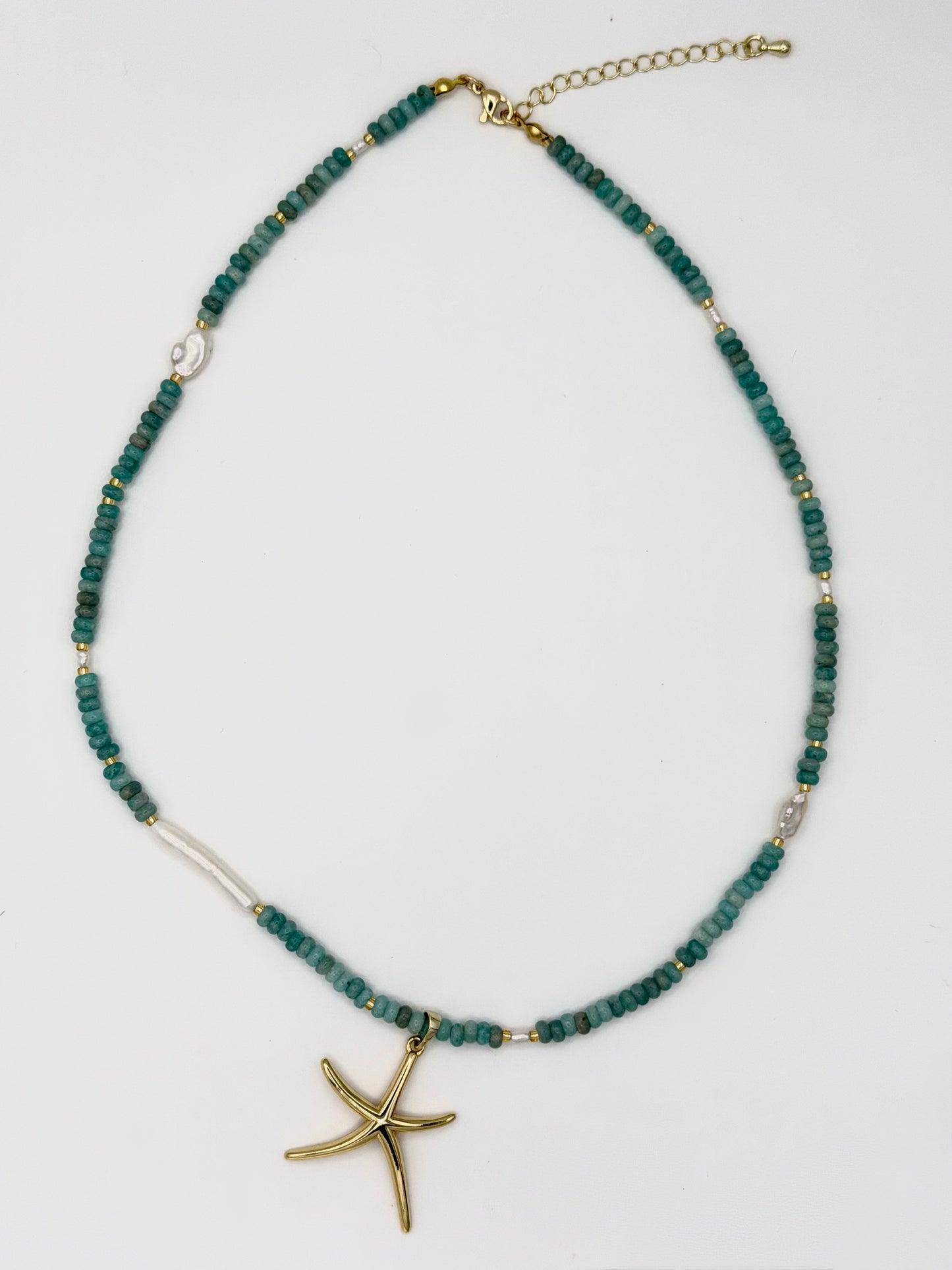 Blue Starfish Necklace