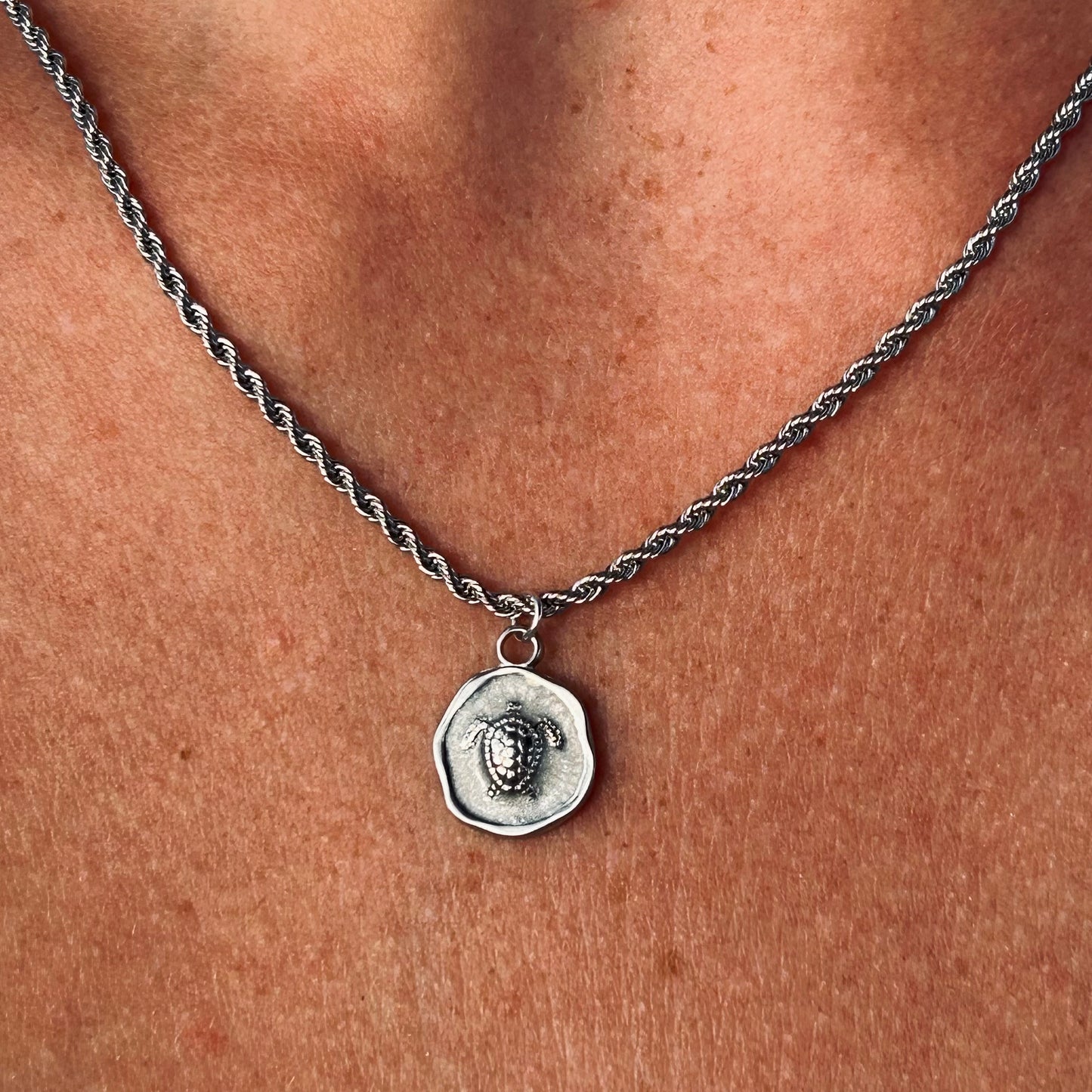 Sea Turtle Charm Necklace