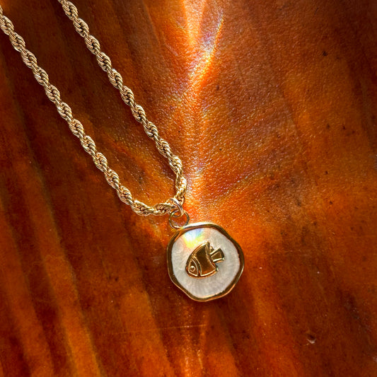 Fishy Charm Rope Necklace