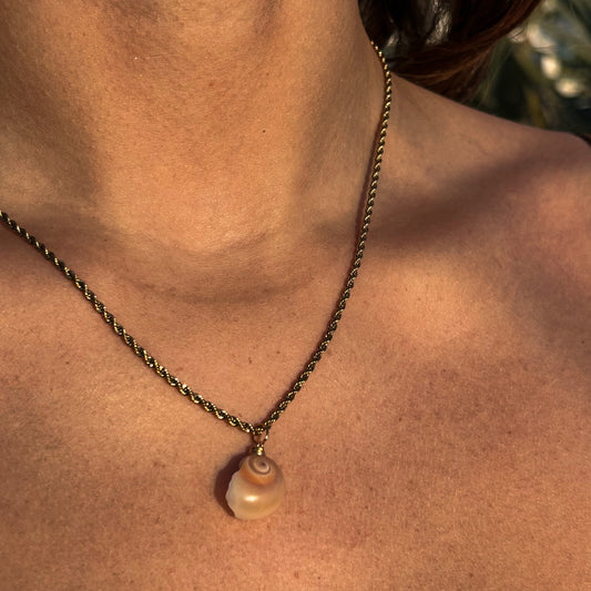 Moon Snail Rope Necklace