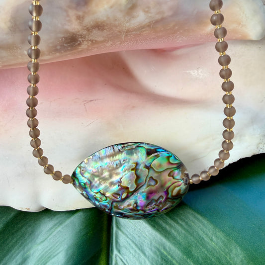 Queen Angelfish Sea Glass Necklace
