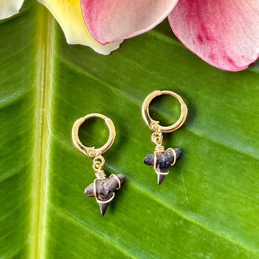 Shark Hoop Earrings